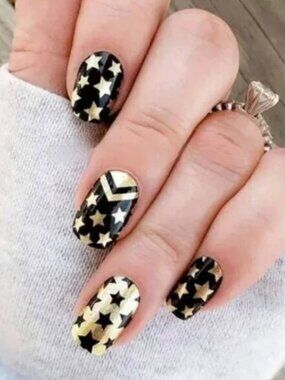 Salute To You - Color Street Nail Polish Strips Retired Awareness Gold Polish